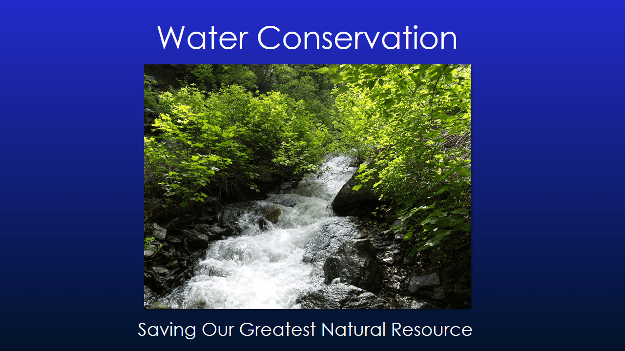 Water Conservation Presentation - Slide 1